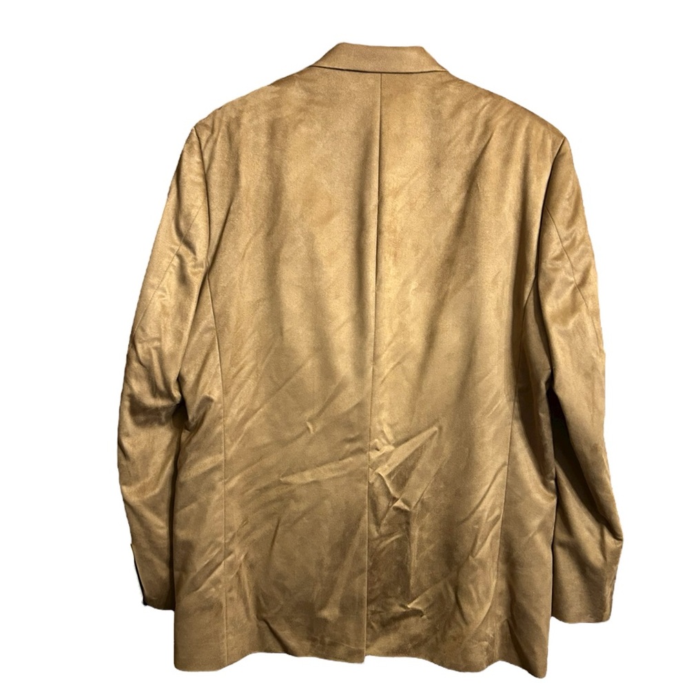 NWT LAUREN RALPH LAUREN Men’s Faux Suede Sport Coat Blazer in Tan/Brown 44L - Picture 3 of 13
